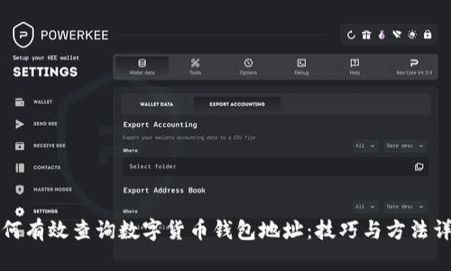 如何有效查询数字货币钱包地址：技巧与方法详解