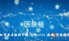 如何查看波场公链 tpWall