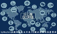   tpWallet未提的币怎么不见